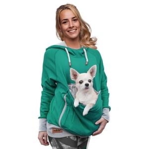 Roadie Pet Cat Dog Carrier Hoodie Turquoise Size Medium M Women Small Pet Carry